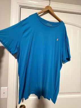 Polo Ralph Lauren T-Shirt 3XB Big & Tall Blue Short Sleeve Pony Logo